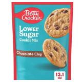 Betty Crocker Lower Sugar Chocolate Chip Cookie Mix  No Artificial Sweeteners  13.1 oz 12 pack