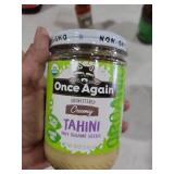 UNSWEETENED CREAMY TAHINI ONLY SESAME SEEDS, UNSWEETENED CREAMY 6 pack