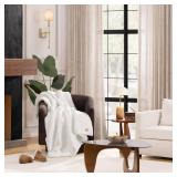 UGG Euphoria Faux Fur Throw Blanket, Warm Fluffy Throw for Couch or Bed, Luxury Bedroom Decor, Fluffy Blankets, Machine Washable, 50-inch x 70-inch, White Snow - Retail: $55