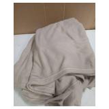 Sunbeam Royal Ultra Fleece Heated Electric Blanket King Size, 90" x 100", 12 Heat Settings, 12-Hour Auto Shut-Off, Machine Washable, Pebble Beige (Missing Controls) - Retail: $102
