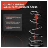 A-Premium 2Pcs Rear Suspension Coil Spring Set Compatible with Chevrolet Impala Monte Carlo Pontiac Grand Prix Oldsmobile Intrigue, Driver and Passenger Side - Retail: $37