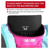 EALER SBH202 Ice Skate Bag Ice Skating Backpack, Roller Skates Ski Boot Bag, Ice & Inline Skate Bag - Large Capacity Waterproof Protective Gear - Retail: $50