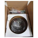 La Reveuse Food Processor,Electric Food Chopper with 7-Cup (1.7L) Glass Bowl, 4 Bi-Level Blades for Chopping,Grinding,Mincing,Whisking,Meal Prep,300W,Blue - Retail: $37