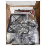 YINMIT Vinyl Record Holder, 80-100 LP Vinyl Record Storage Rack, Quick Assembly Vinyl Record Display, Retro Style Organizer for Magazine, Book, Files, Albums (Rustic Brown, 1 Tier) - Retail: $22