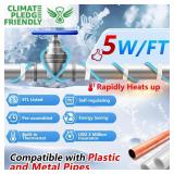 HEATIT 5JHSF 100Ft High-Efficiency Self Regulating Heat Tape Freeze Protection, Heat Tape for pvc Water Pipes, ETL Listed, 120V - Retail: $75