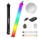 NEEWER BASICS 30W Handheld RGB Leuchtstab 35,5"/90cm, tragbare aufblasbare TPU Beleuchtung 5000mAh Typ C 45W in/30W Out, 3000Lux 17 Effekte 2700-6500K CRI95 Studiofotografie Videoaufnahmen, GC30C - Re