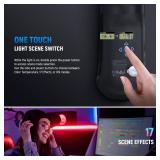 NEEWER BASICS 30W Handheld RGB Leuchtstab 35,5"/90cm, tragbare aufblasbare TPU Beleuchtung 5000mAh Typ C 45W in/30W Out, 3000Lux 17 Effekte 2700-6500K CRI95 Studiofotografie Videoaufnahmen, GC30C - Re