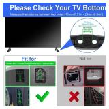 TV Stand for Westinghouse Roku TV Legs, TV Stand Legs for Compatible with Holes Center Distance 1.3cm/0.51inch - 2.4cm/ 0.94inch, Please Measure Distance Between TV Bottom Two Holes, Black