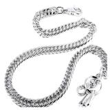 Doublek Strong Heavy Biker Trucker Keychain Key Jean Wallet Chain (29") Silver CS11 - Retail: $31