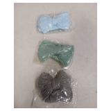 NUARTNOS Baby Nylon Headbands Soft Hair Bow Elastics Hairbands Accessories for Baby Girls Newborn Infant Toddler Kids (Blue) - Retail: $8