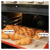 Silicone Baking Mats, Full Size Baking Sheet Liners, Multi Pack,16 x 24 inch, Non-Stick, Silicone Baking Sheet Liner, Perfect For Baking Macarons Cookies And Cakes (Full Size, 2, Baking Mats) 40x60 cm