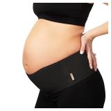 AZMED Maternity Belt Back Support - Adjustable Abdominal Binder for Pregnancy - Belly Band for Pelvic, Waist & Lower Back Comfort - Fits Up to 46 Inches - Black - Retail: $20