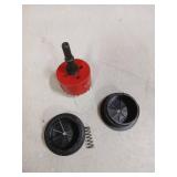 2 Pack Desk Grommet 2 Inch (50 mm), Desk Hole Cover for Cables, Black Desk Cord Hole Cover for Office Home Table, Cable Grommet with 1 Hole Saw Drill Attachment  - Retail: $7