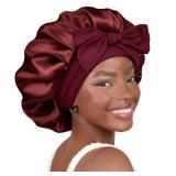 YANIBEST Adjustable Satin Bonnet for Sleeping Women Double Layer Hair Bonnet Reduce Friction Prevent Frizz Natural Curly Hair - Retail: $13