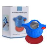 Remedic Medicine Bottle Opener with Magnifier & LED Light Easy Grip Aid for Weak Hands Non-Slip Mat for One-Handed Use Arthritis-Friendly Multi-Opener Senior Care Tools - Retail: $16