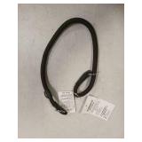 Aiminto Braided Round Martingale Dog Collar, Training Collar with Slidable Stop Ring and Adjustable Stopper - Ideal for Extra Large Dogs (XL(1/2") - 24" Long, Black) - Retail: $15