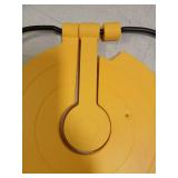 Atflbox Two in One Self-Healing Resetting Target, 8 Inch Gong High Caliber Spinner Target, Shooting Targets for Rifle, Pistol, Airgun, Handgun (Yellow) broke on top corner - Retail: $21