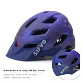 Kids Helmet, SIFVO Kids Bike Helmet Boys and Girls Children Bicycle Helmet with Cool Visor Helmet for Kids 5-14, Youth Bike Helmet Adjustable & Lightweight 50-57cm (B Starry Sky) - Retail: $31