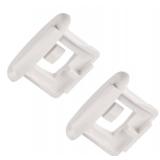 Dishwasher Upper Rack Slide End Cap Compatible With GE & Hotpoint Dishwashers - Repalces: AP4484666, 1556527, WD12X0344, WD12X10238, WD12X344, WD30X97 (Pack 2) - Retail: $7