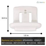 Dishwasher Upper Rack Slide End Cap Compatible With GE & Hotpoint Dishwashers - Repalces: AP4484666, 1556527, WD12X0344, WD12X10238, WD12X344, WD30X97 (Pack 2) - Retail: $7