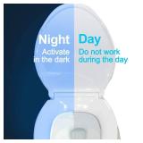 ZEZHOU Original Toilet Night Light 2 Pack, Motion Sensor Activated LED Lamp, Fun 8 Colors Changing Bathroom Nightlight Add on Toilet Bowl Seat, Perfect Decorating Gadget for Dad Adults Kids Toddler - 