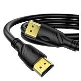 Jorenca 8K HDMI Cable 3ft(HDMI 2.1,8k@60hz,48gbps&4k@120hz,18gbps) Ultra High Speed Gold Plated Connectors,Ethernet Audio Return,Video 8K4K,Full HD1080p,3D Compatible with HDTV,Blu-Ray,PS3/4/5/9,ect -