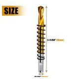 ASNOMY 4pcs Titanium-Plated M2 Steel Pilot Drill bit for Hole Saw, Hole Saw Center Drill bit for Metal, Steel, Iron, Wood, Plastic - Retail: $12