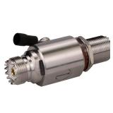 UHF Lightning Arrestor PL-259 Lightning Surge Protector PL259 Female to SO239 Female Bulkhead for CB Ham Base Antennas RFetomax - Retail: $15