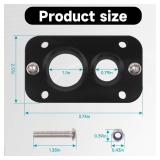 Firewall Pass Through Bracket Replace 01232023 for Holley Terminator X Max, Bulkhead Wiring Harness, Eliminate Grommets in Firewall (Black) - Retail: $19