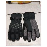 MOREOK Waterproof & Windproof -30°F Winter Gloves for Men/Women, 3M Thinsulate Thermal Gloves Touch Screen Warm Gloves for Skiing,Cycling,Motorcycle,Running-Black-M - Retail: $27