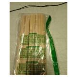 Split Wood Dowel Rods 12 Inch x 1/2 Inch Short Wooden Dowels, Pack of 50 Unfinished Fluted Molding Trim for DIY & Dowel Feature Wall, by Woodpeckers - Retail: $18