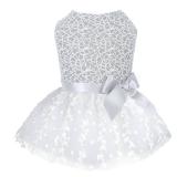 CuteBone Dog Birthday Dress Girl Puppy Skirt Tutu Cat Wedding Outfit Pet Party Clothes for Small Dogs Costume DD17XS - Retail: $16