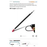 Geinxurn 12Inches Flexible Drill Bit Extension Screwdriver Bit Holders, 1PACK Flex Shaft Extension Socket Bit Holder Hex Shank Quick-Change Drill Bit Guide - Retail: $10