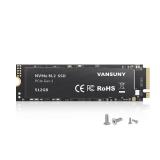 Vansuny 512GB NVMe M.2 Internal Solid State Drive PCIe 3.0 TLC M.2 SSD 3D NAND 2280 Speed up to 3400/2900MB/s Internal Solid State Hard Drive PCIe SSD - Retail: $85