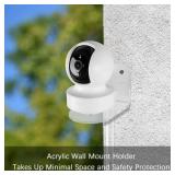 TIUIHU Acrylic Wall Mount Bracket/Holder Compatible with Kasa Indoor Pan/Tilt Smart Security Camera and TP-Link Tapo C210/C200 - Retail: $15