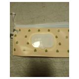 FEBSNOW 2 Pack Baby Wipes Dispenser, Portable Refillable Wipe Holder Baby Wipes Container Travel Wipes Case Reusable Boho Wet Wipes Pouch - Retail: $5