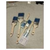 Bates- Paint Brushes, 6 Pack, Treated Wood Handle, Paint Brushes for Walls, Stain, Furniture - Retail: $8