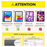 INFILAND Compatible with iPad A16 11th Generation 11 Inch 2025 Case, iPad Case 10th Generation 10.9 Inch, Glitter Cute Cover with Sparkly Clear Back, Pencil Holder, for Kids Girls Woman (Rose Pink) - 