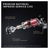 ZeroPone Recirculating Pump, 93W Water Circulator Circulating Pump NPT 3/4" w/NPT 1/2" Adapter, 15-6C 3-speed Control Recirculation for Electric Water Heater System - Retail: $48