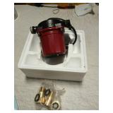 ZeroPone Recirculating Pump, 93W Water Circulator Circulating Pump NPT 3/4" w/NPT 1/2" Adapter, 15-6C 3-speed Control Recirculation for Electric Water Heater System - Retail: $48