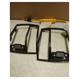 HECASA Headlight Bezel Pair Compatible with 1989-1994 Ford Explorer Ranger Bronco II Headlamp Door Set Housing Cover Trim Matte Black Right & Left Replacement for FO2513110 FO2512112 - Retail: $26