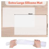 Extra Large Silicone Mat Place Mats Table Protector Craft Heat Resistant Mat for Kitchen, Painting(24 x 36 Inches) 2 pack  - Retail: $23