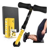 Nordic Hamstring Curl Strap with Fitness Knee Mat, Holds 420 Pounds for Hamstring Curls, Sit Up Bar for Floor, Spanish Squats, Ab Workout, 5 Seconds Setup Nordic Curl Home Fitness Equipment - Retail: 