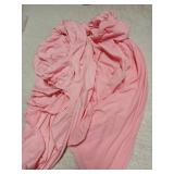 Yahpetes Chair Cover 2 Pcs Pink Polyester Spandex Banquet Chair Covers Slipcover Flat Front Stretch Spandex Chair Covers for Wedding Banquet Dining Party Decorations (Pink) - Retail: $14