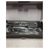 AKRRYR LED Desk Lamp for Home Office, Double Head 24W with Base, Architect Light 5 Lighting Brightness Flexible Gooseneck Table Reading Study, Black - Retail: $35