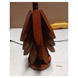 Tree Coasters Set of 4 - Wooden Trivets for Hot Dishes, Pot, Bowl, Coffee, Teapot (Brown-4) - Retail: $26