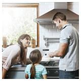 WOWOW Pot Filler Faucet Brushed Nickel, Brass Pot Filler Wall Mount Kitchen Stove Faucet with Double Joint Swing Arms - Retail: $86