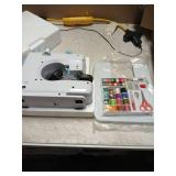 Sewing Machine for Beginners with Extension Table Portable Mini Sewing Machines Kit Supplies 12 Built-in Stitches with Needles Assorted Thread Kit Starter Kit Easiest for Adult and Kids - Retail: $68