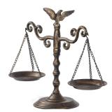 Wenbery Libra Decor: Vintage Justice Scales, Table Decor (13.38" H) - Retail: $28