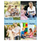 Extra Large Clear Toy Storage Bags with Tag & Pocket Versatile Waterproof Organizer Bags for Lego Bricks, Board Games, Building Blocks, Puzzles, Dolls, Books (Black-XL-Size-6 Pack) 6 pack - Retail: $3